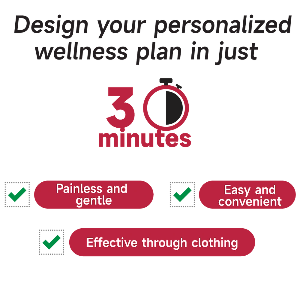Mirai lite is a personal wellness solution for 30 minute magnatic therapy